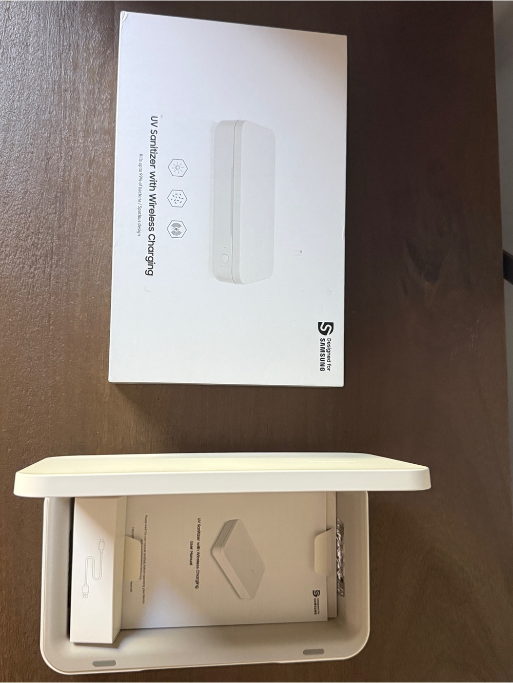 Samsung White UV Sanitizer with Wireless Charging